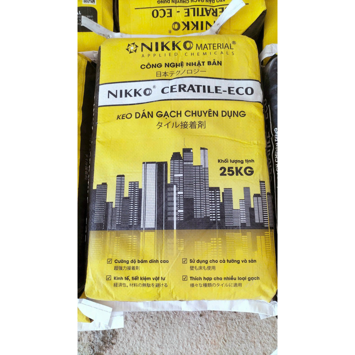 NIKKO CERATILE ECO – Vữa dán gạch gốc xi măng.