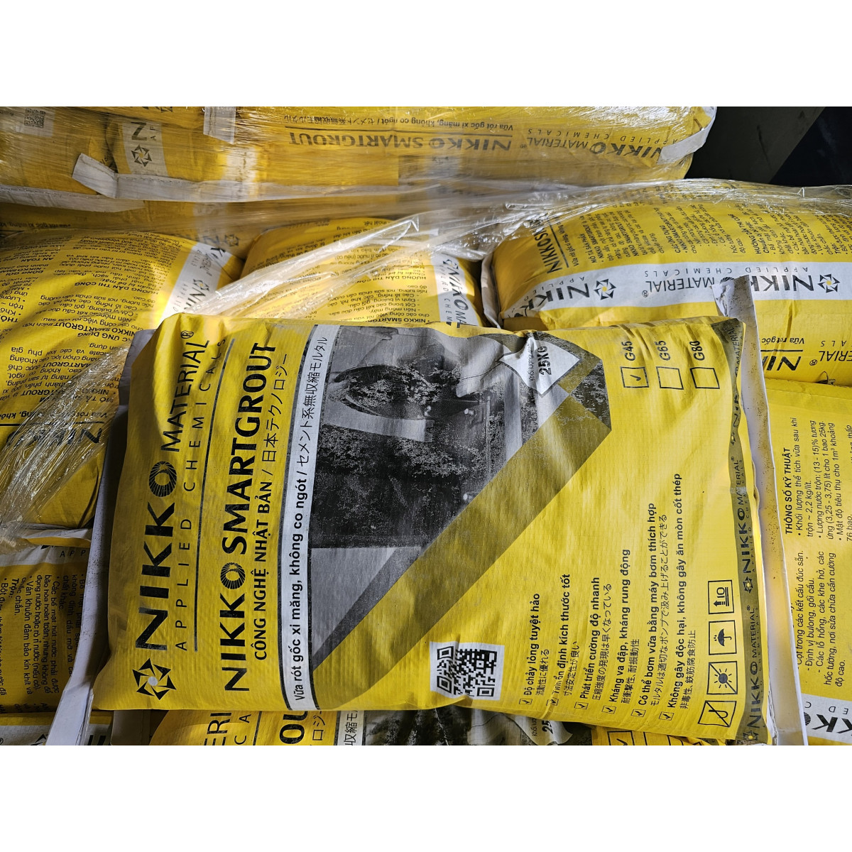 NIKKO SMARTGROUT G65 – Vữa rót bù co ngót gốc xi măng
