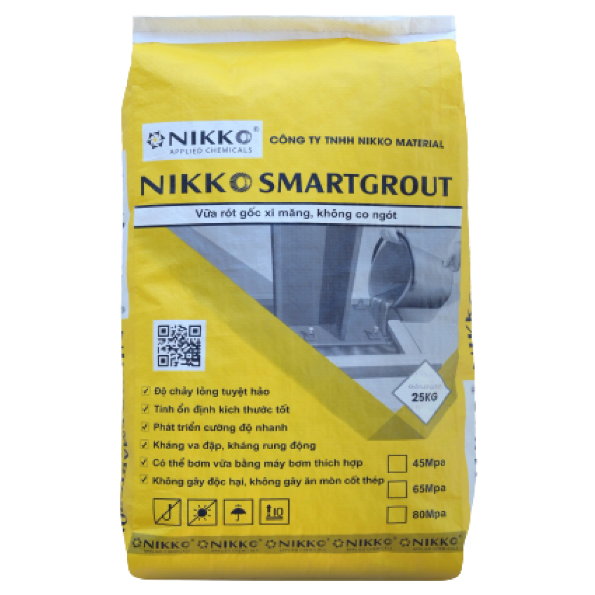 NIKKO SMARTGROUT G65 – Vữa rót bù co ngót gốc xi măng