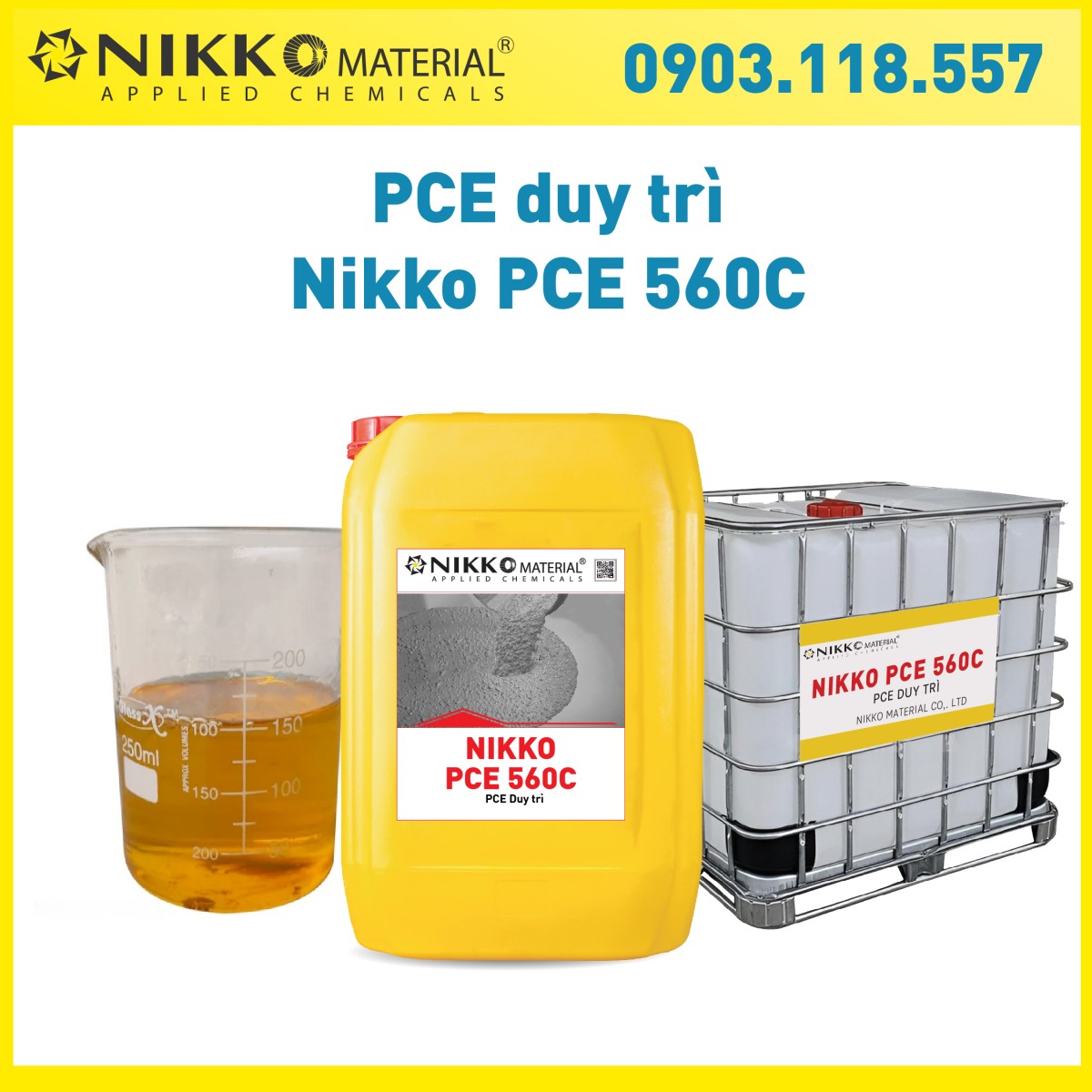 NIKKO 560C - Phụ gia duy trì polycarbonxylate (PCE) hiệu suất cao