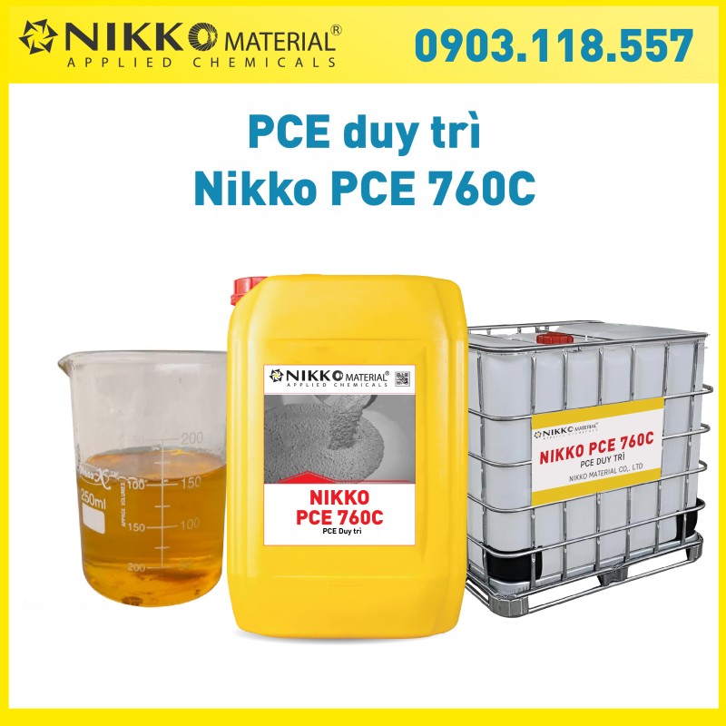 NIKKO 760C - Phụ gia duy trì polycarbonxylate (PCE) hiệu suất cao