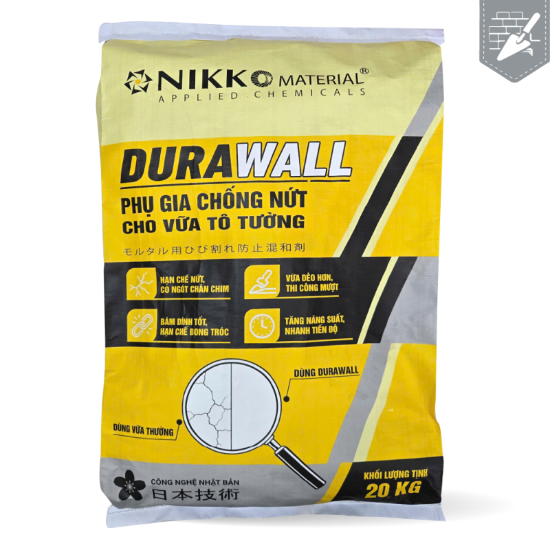 NIKKO DURAWALL – Phụ gia giảm nứt cho vữa trát